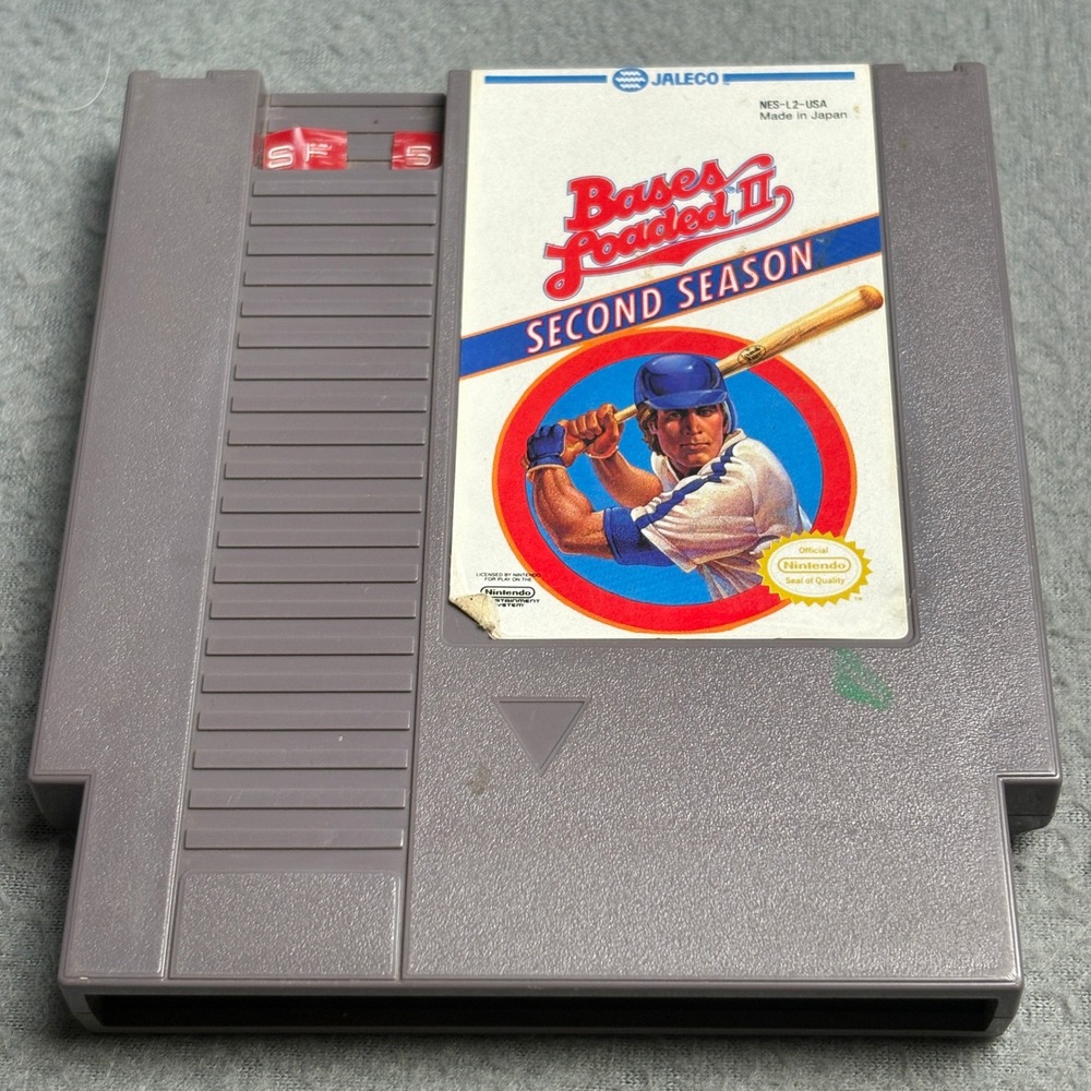 Jaleco Bases Loaded II Second Season Nintendo NES NES-L2-USA Baseball Game